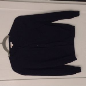 JCrew navy cardigan. 100 percent cotton. Perfect condition.